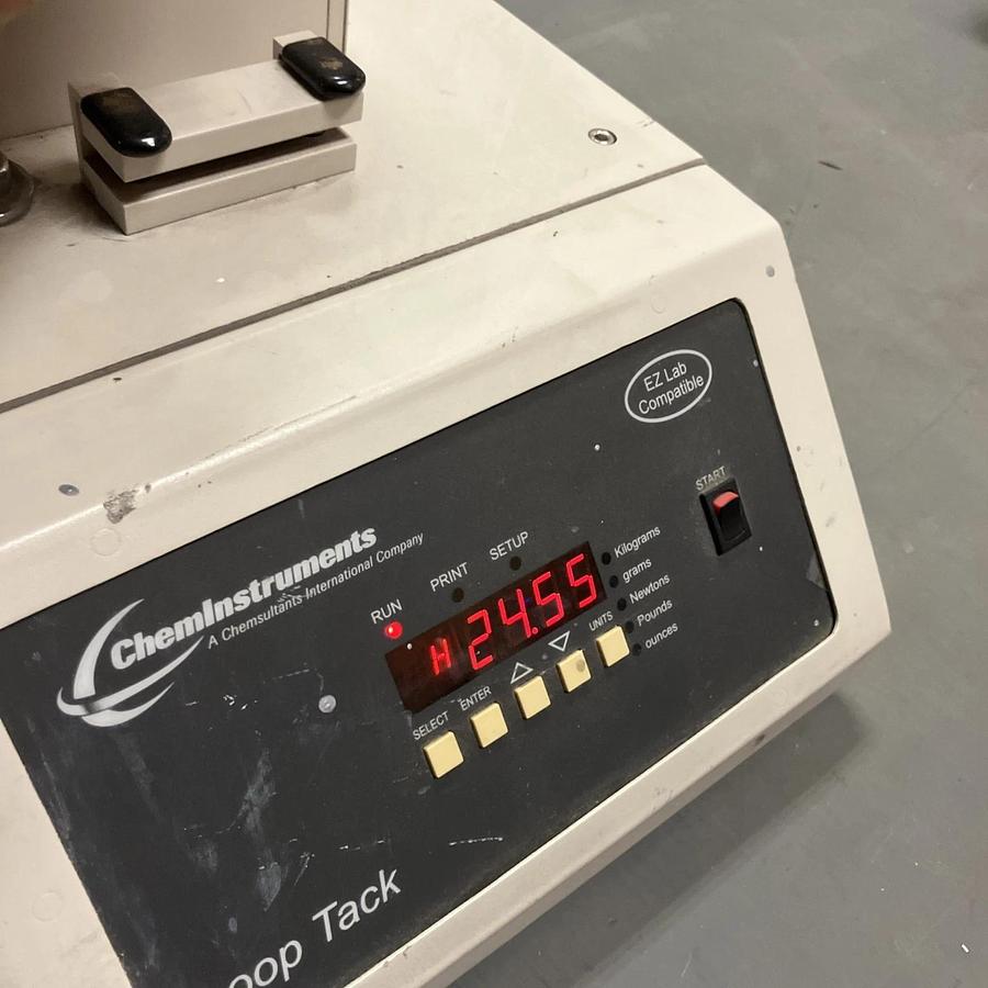 Used ChemInstruments Loop Tack Tester. Power On No Further Testing
