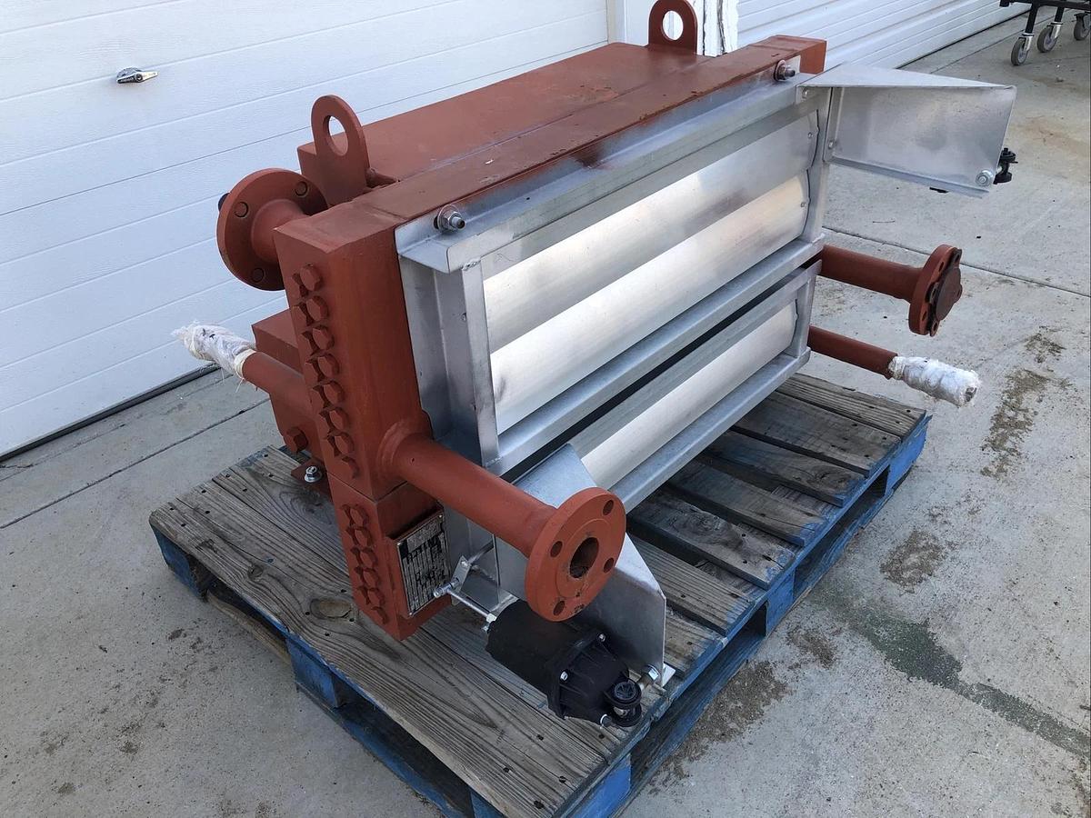 Industrial OIL COOLER, Very Large Oil Cooler Direct Drive Dual Blocks See Desc*-