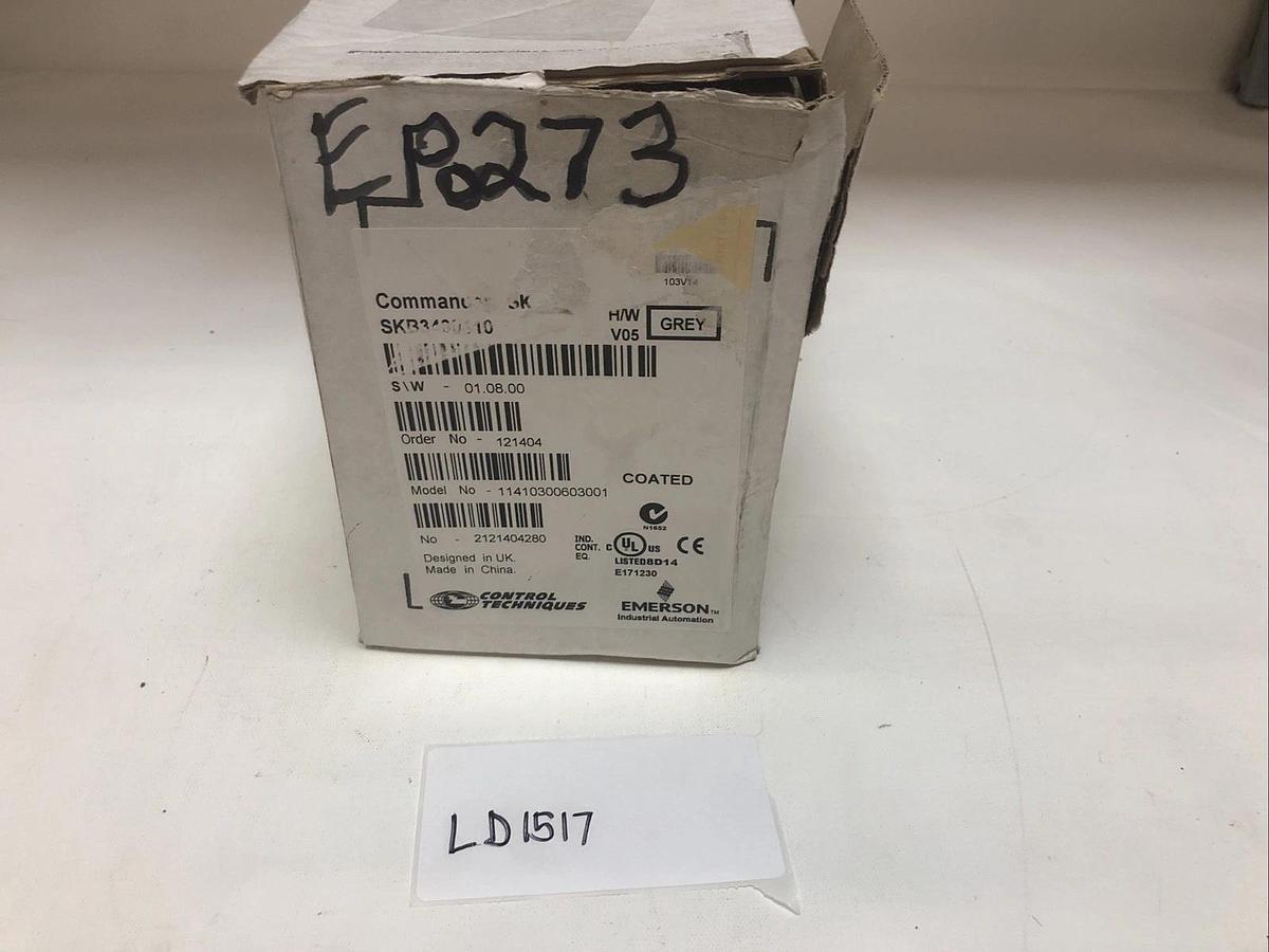 1 New Emerson Nidec Inverter SKB3400110, Control Techniques, Original Box