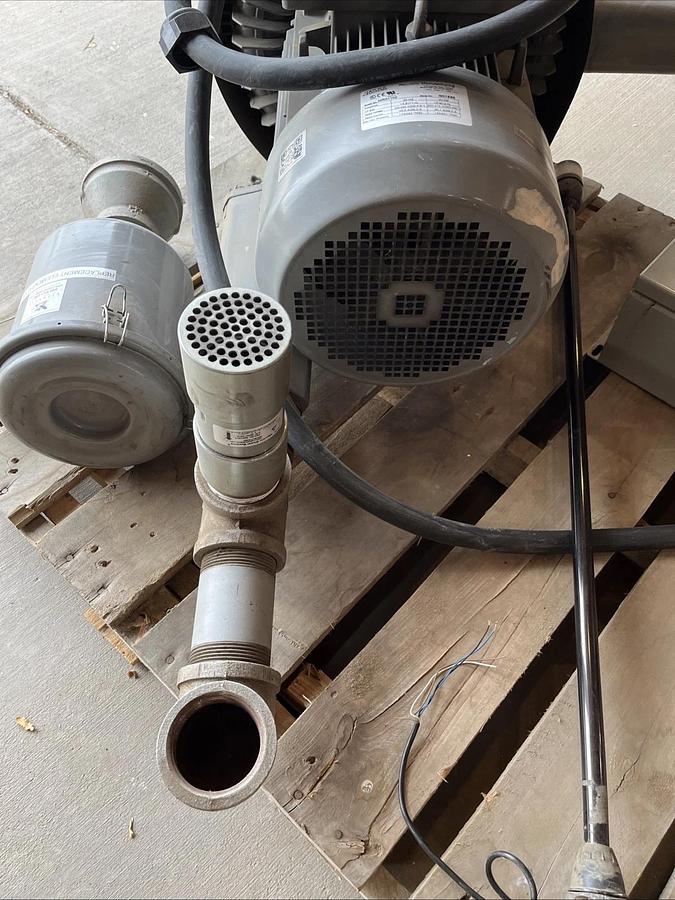Used Good, Installed Republic HRC1102 High-Pressure Regenerative Blower | USA SELLER