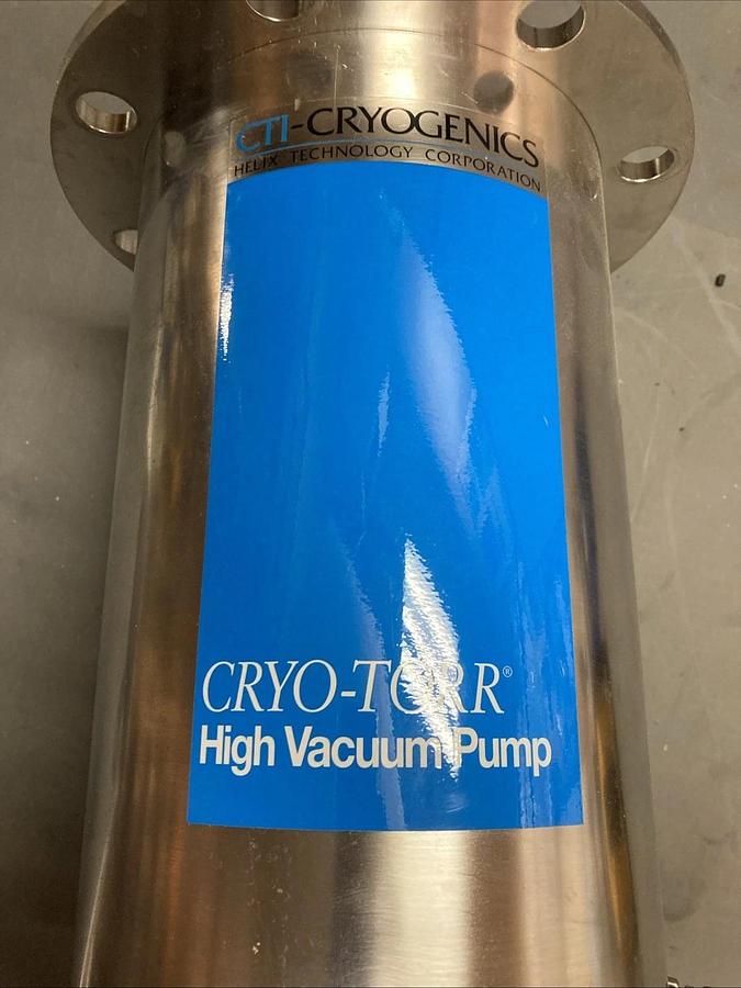 Used CTI-CRYOGENICS High Vacuum CRYO-TORR 8 CRYOPUMP 8033168R USED | U.S.A. SELLER