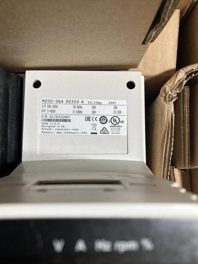 Nidec M200-06400350A10101AB100 Inverter Variable Frequency Drive | USA SELLER