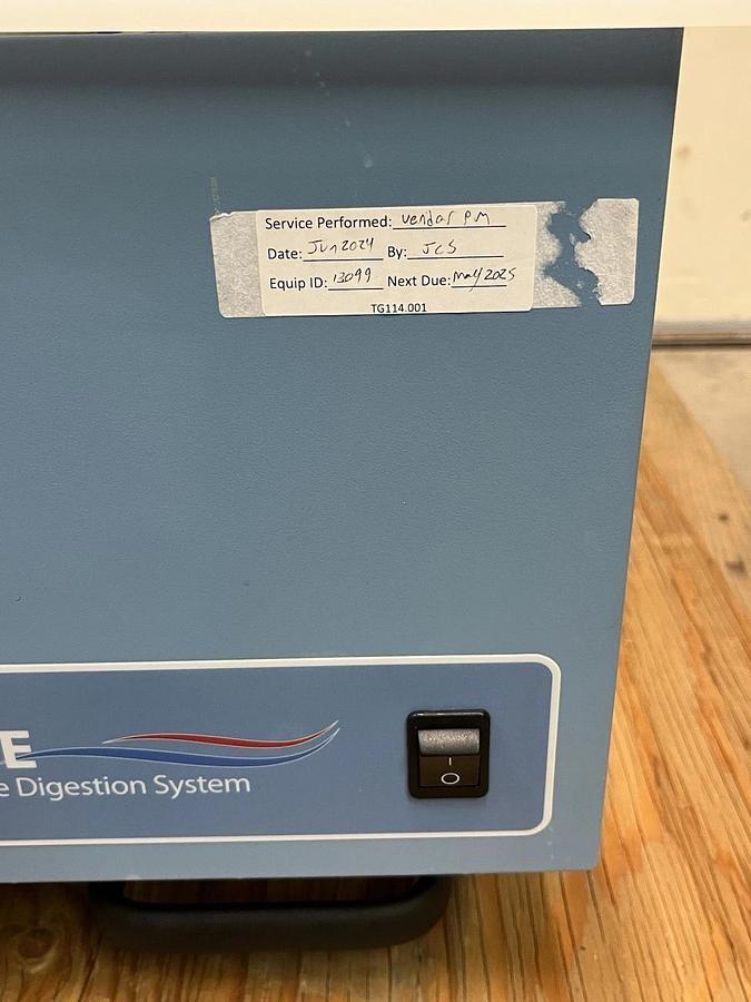 Used Milestone UltraWAVE 1 Single Reaction Chamber Microwave Digestion w/Controller*
