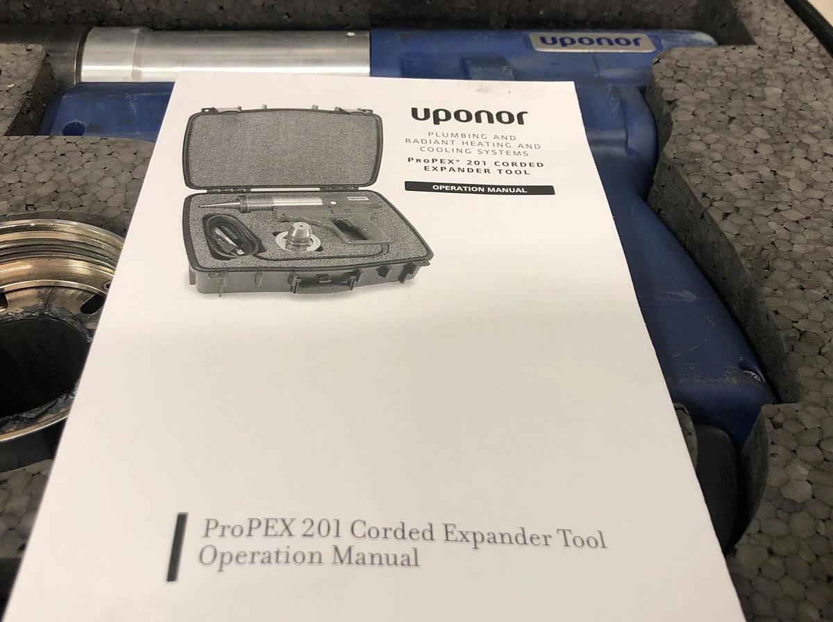 Used 1 Used Uponor ProPEX 201 Corded Expander Tool 2” Pipe Expander Pex Expander *