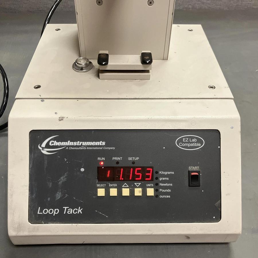Used ChemInstruments Loop Tack Tester. Power On No Further Testing