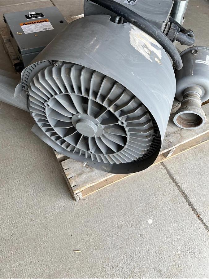 Used Good, Installed Republic HRC1102 High-Pressure Regenerative Blower | USA SELLER