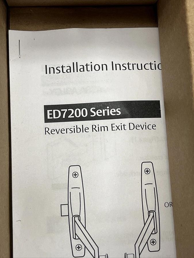 (NEW) Corbin Russwin ED7200 626 Crossbar Rim Exit Device 48” Narrow Stile Satin*