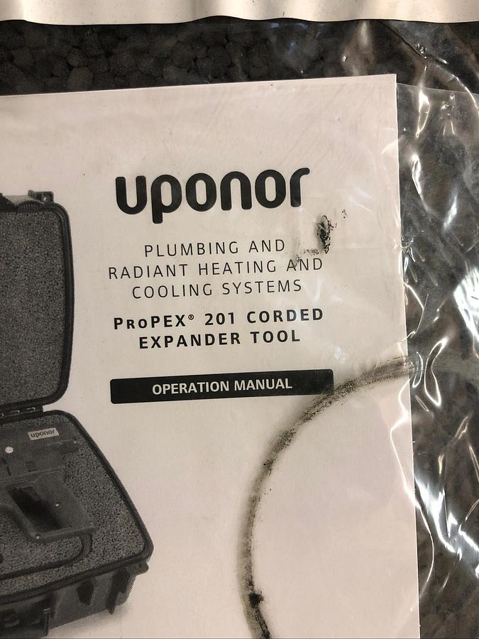 Used 1 Used Uponor ProPEX 201 Corded Expander Tool 2” Pipe Expander Pex Expander *