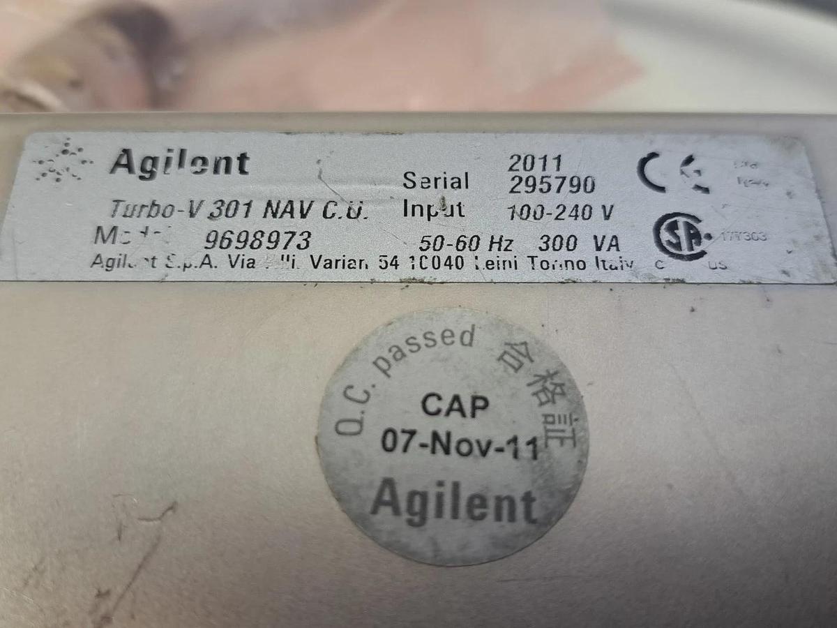 Used Agilent Turbo-V 301 NAV C.U. 301 SYS Model 9698828 USED