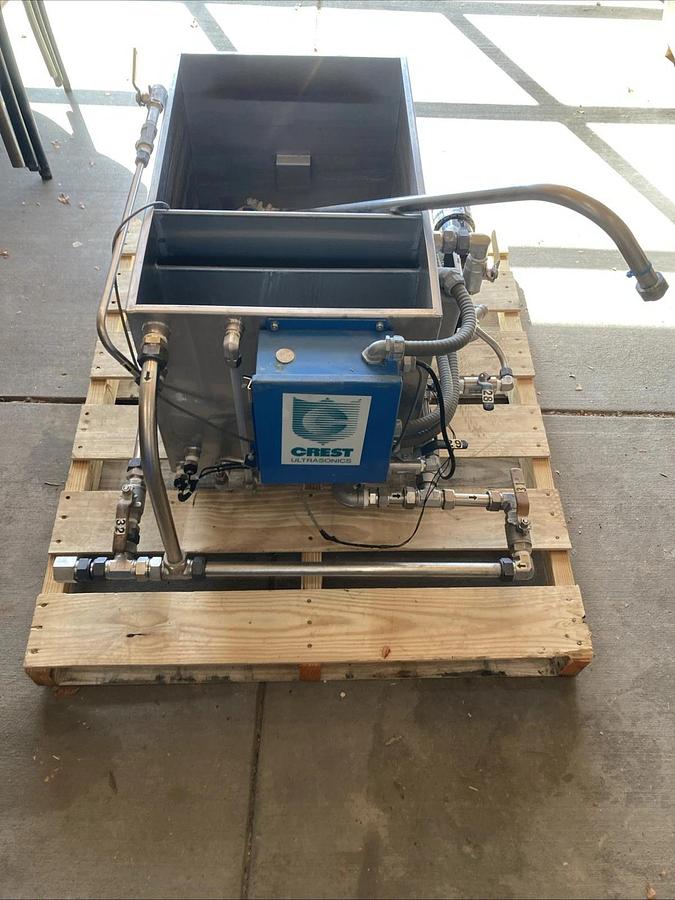 Used Crest Ultrasonic Cleaning Expansion TANK ONLY, 27x17x17 | With Stainless Lid