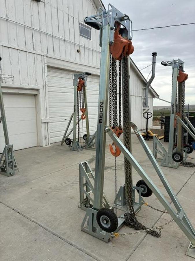 Used Bison C-Lift M20 20 ton Connex container lift system sea can shipping container lift