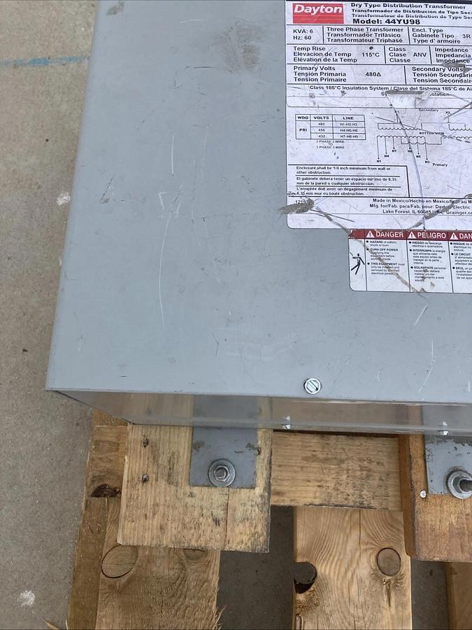 DAYTON General Purpose Transformer 44YU98 240/480VAC, 150VA | U.S.A. SELLER