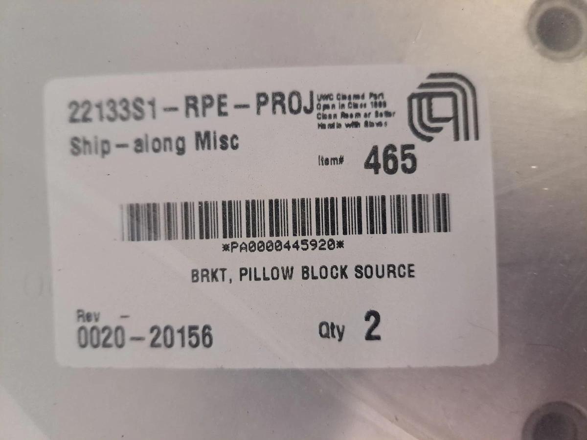 Used Lot of 2 Applied Materials AMAT 0020-20156 BRKT, PILLOW BLOCK SOURCE NEW