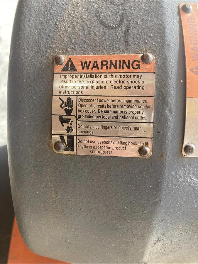 Used Used EMERSON Motor ELT20E1D, Dusty | U.S.A. SELLER