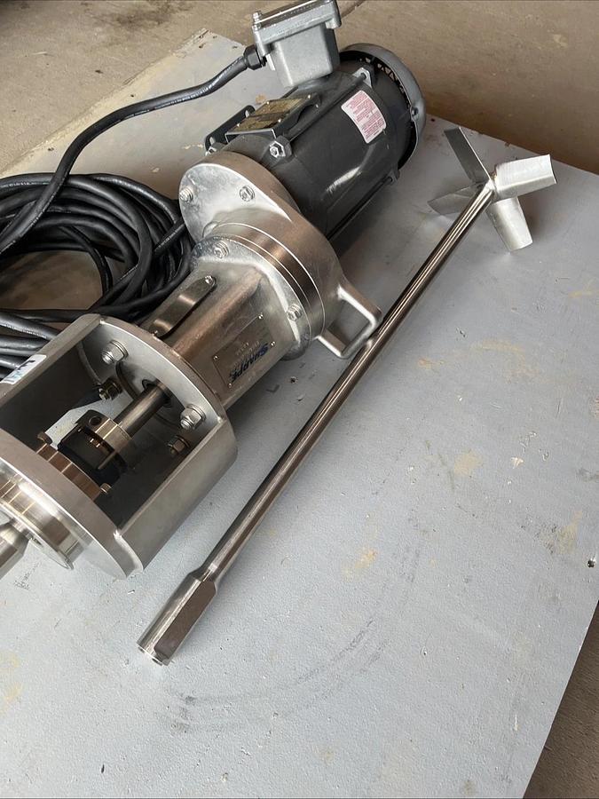 Used NEW 36" Sharpe Mixers SSFGM-033VF Stainless Steel Gear Drive Mixer/Motor | USA