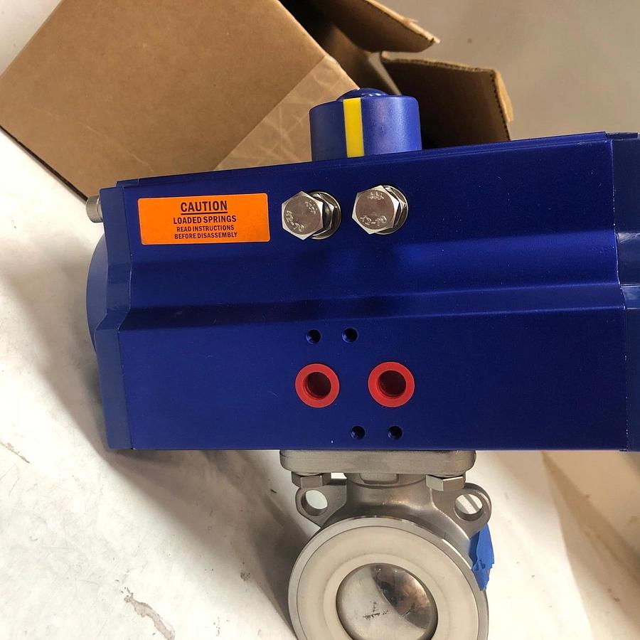New DYNAQUIP CONTROLS P3S27AJSR07510 Pneumatically Actuated  Two-Way Ball Valve