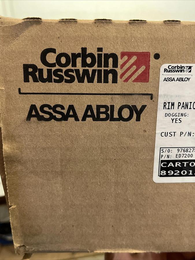 (NEW) Corbin Russwin ED7200 626 Crossbar Rim Exit Device 48” Narrow Stile Satin*