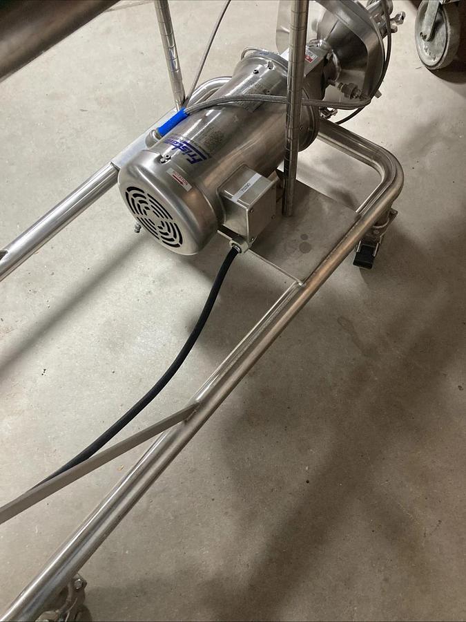 Used FULL SETUP Fristam Pump FPR742-150 and Controller with Stainless Table | U.S.A.