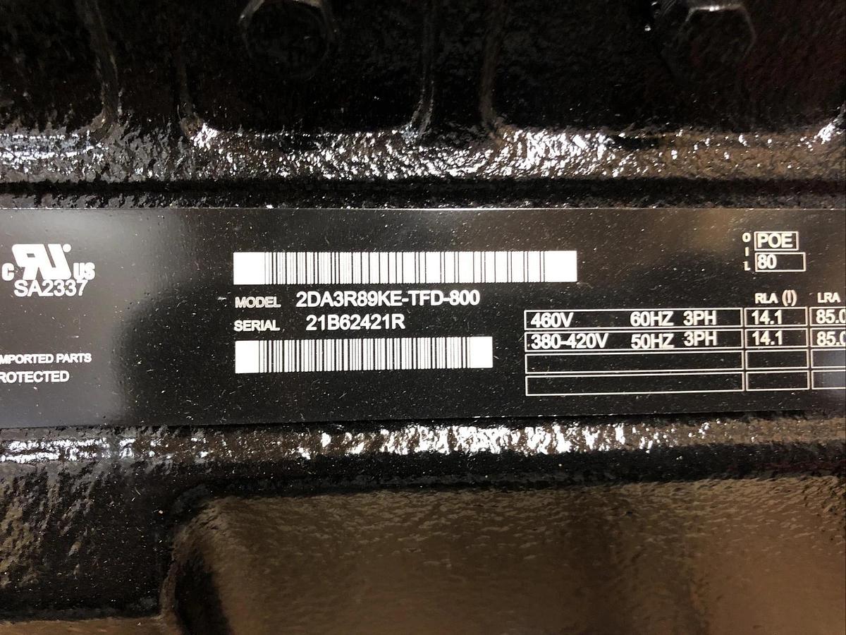 COPELAND 2DA3R89KE-TFD-800 / 2DA3R89KETFD800 (BRAND NEW) 480v 3 phase