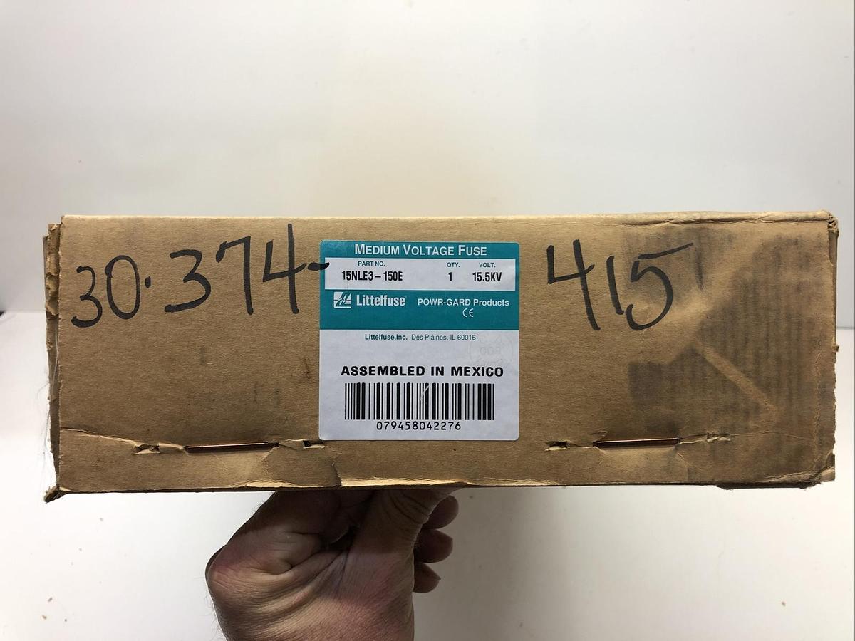 NEW LITTELFUSE 15NLE3150E 15.5KV FUSE UNIVERSITY SURPLUS 15NLE3-150E ---
