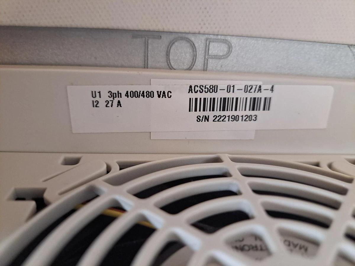Used ABB ACS580-01-027A-4 Variable Frequency Drive VFD 20HP Mustang Dyno Pull USED