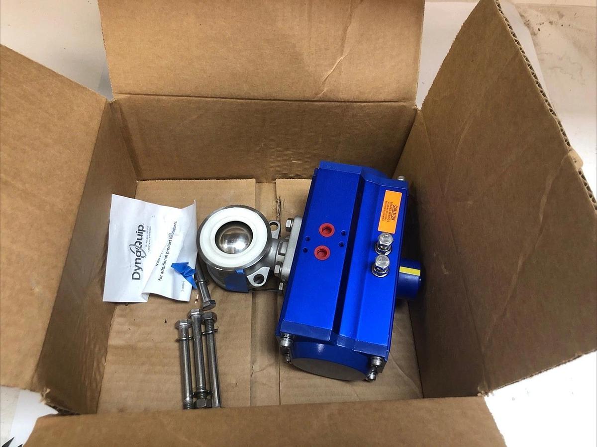 New DYNAQUIP CONTROLS P3S27AJSR07510 Pneumatically Actuated  Two-Way Ball Valve