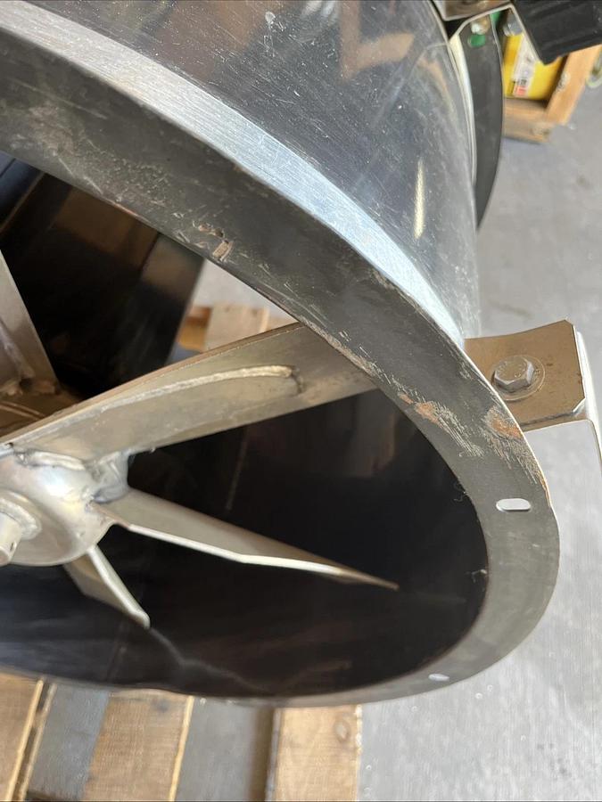 Installed, New? DAYTON 3C411 Tubeaxial Fan Clean Air 24" Blade Steel 3530 RPM