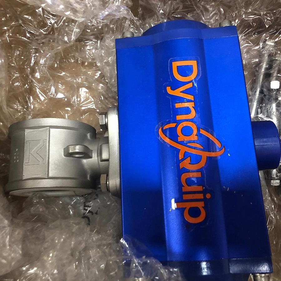 New DYNAQUIP CONTROLS P3S27AJSR07510F Pneumatically Actuated  Two-Way Ball Valve