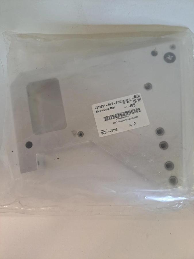 Used Lot of 2 Applied Materials AMAT 0020-20156 BRKT, PILLOW BLOCK SOURCE  NEW