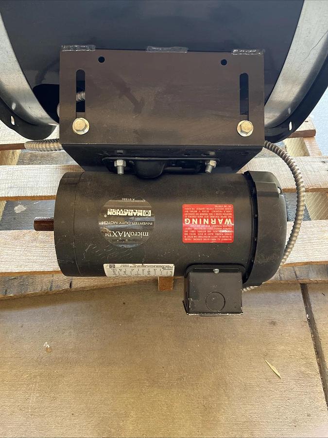 Installed, New? DAYTON 3C411 Tubeaxial Fan Clean Air 24" Blade Steel 3530 RPM