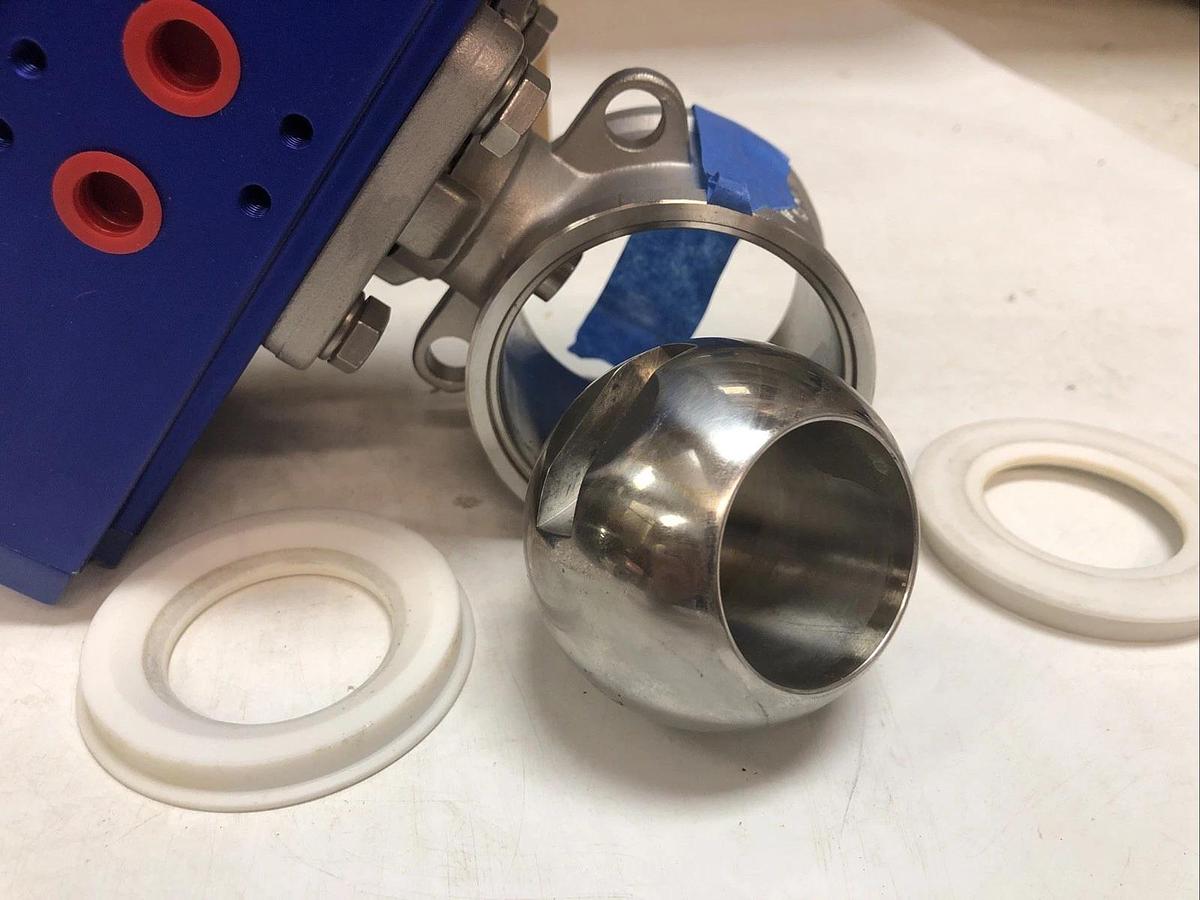 New DYNAQUIP CONTROLS P3S27AJSR07510 Pneumatically Actuated  Two-Way Ball Valve