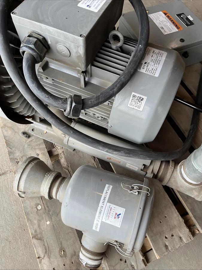 Used Good, Installed Republic HRC1102 High-Pressure Regenerative Blower | USA SELLER