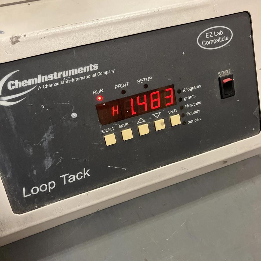 Used ChemInstruments Loop Tack Tester. Power On No Further Testing