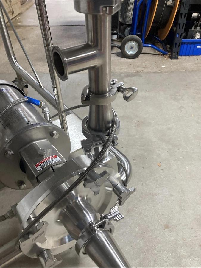Used FULL SETUP Fristam Pump FPR742-150 and Controller with Stainless Table | U.S.A.
