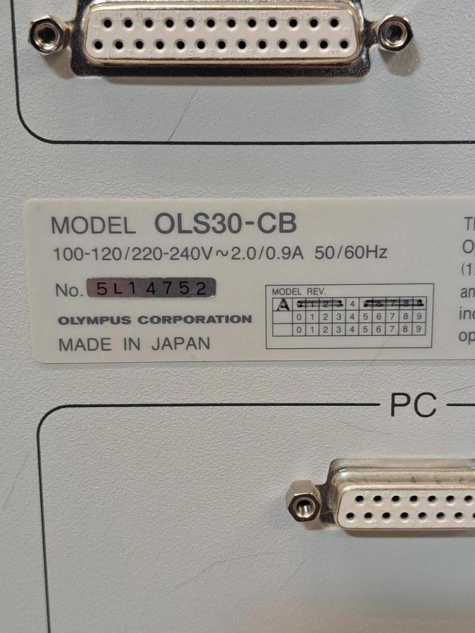 Used Olympus OLS30-CB LEXT OLS3000 Confocal Microscope Ctrl Box Unit, Used/ Powers On