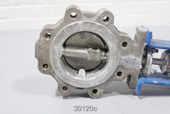 Used Neles Jamesbury 4" Hand Operated Butterfly Valve #30120