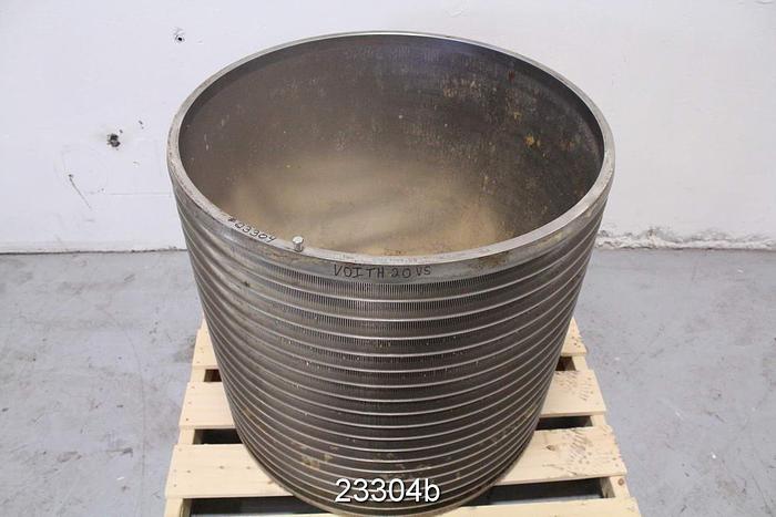 Used Voith VS 20 Pressure Screen Basket, 0.008" Slots #23304