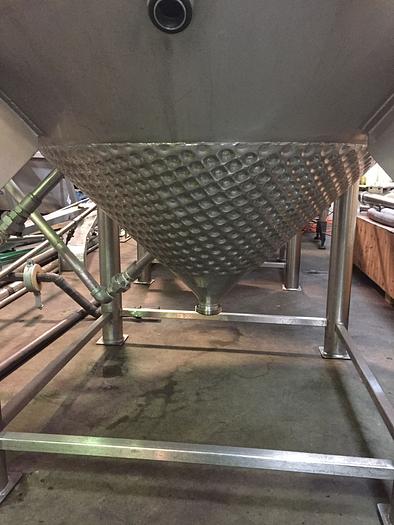 Used JACKETED MIXING TANK 1,200L  - coned bottom