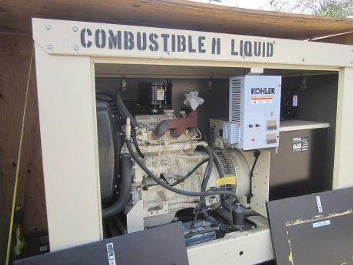 Used Generator, Diesel, 26 kW, Kohler, Self Contained, 240 Volt, #C738157