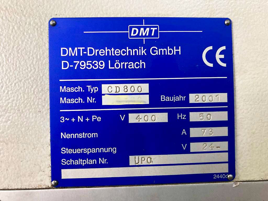 Used Kern CD800 - CNC Lathe - 2001