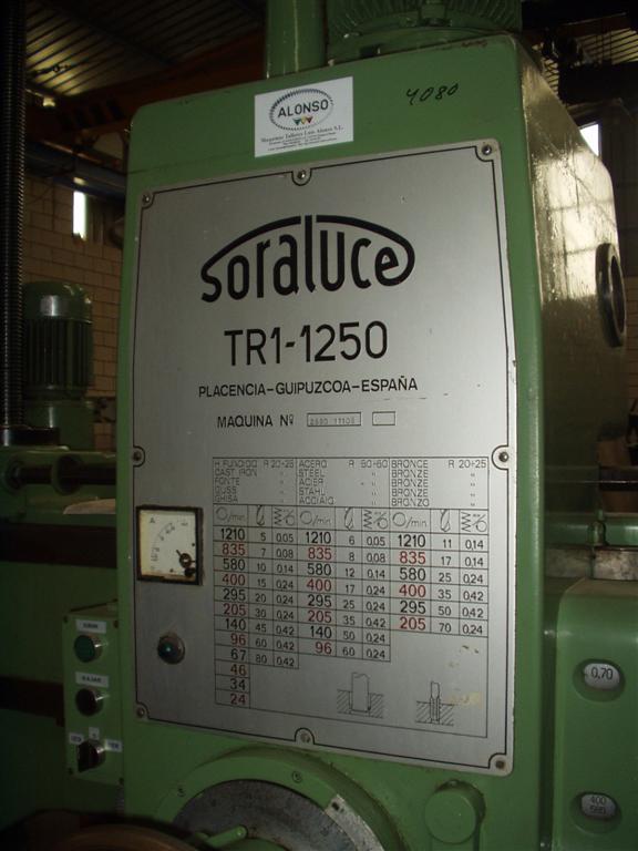Used 1978 SORALUCE TR1-1250 Drills # 4080