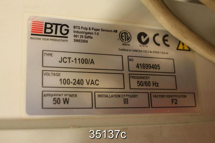 Used BTG MBT-2300 L FPM Blade Type Consistency Transmitter #35137