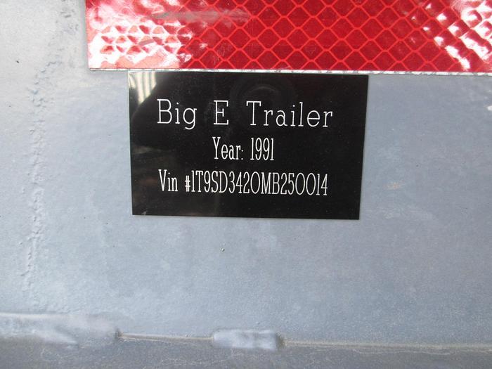 Used 33' Big E Fertilizer Trailer