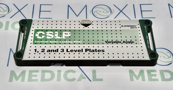 Used Synthes Cervical Spine Locking Plate System Instrument Set, In-Stock