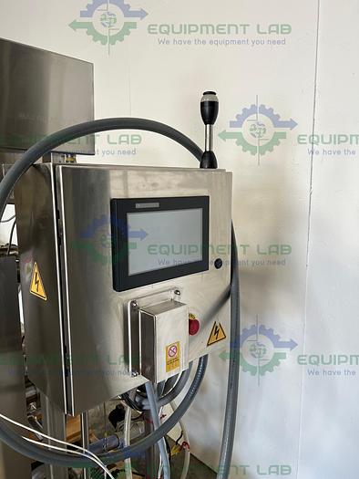 Used Metal Fabrication 50 Gallon Jacketed Mixing Tank w/ Side Sweeper, Controller