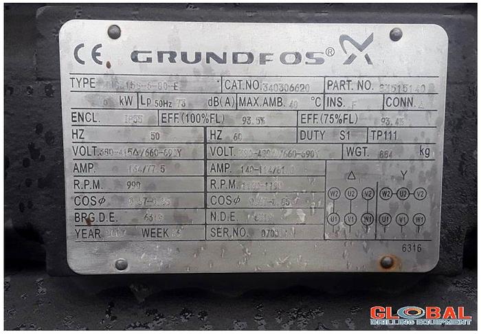 Used Item 0757 : 2007 Grundfos 75KW Electric Motor