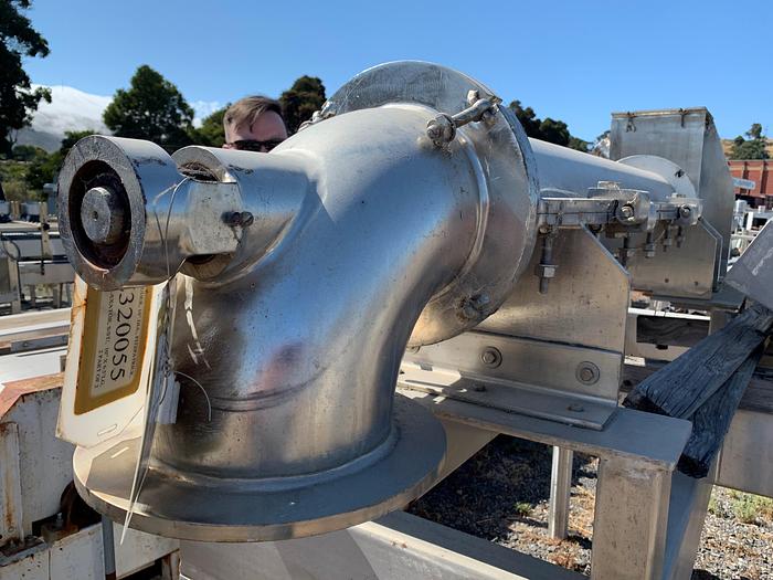 Used Extruder, 10" Dia., Fitzpatrick, Malaxator, S/st, 10" X 6.5' #Z320055