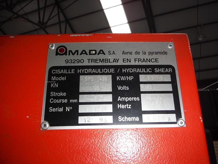 Gebruikt PLAATSCHAAR AMADA GPS 420