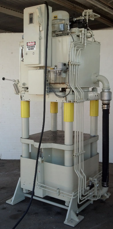 Used 120 Ton Fisher / Precision Model AJF-7 4-Post Hyd. Press; Up Acting Type; Mfg. 2004; S/N 18181-8;