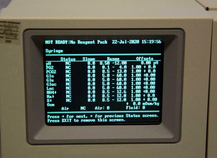 Used Nova Biomedical Bioprofile 400 Cell Culture Analyzer AutoSampler